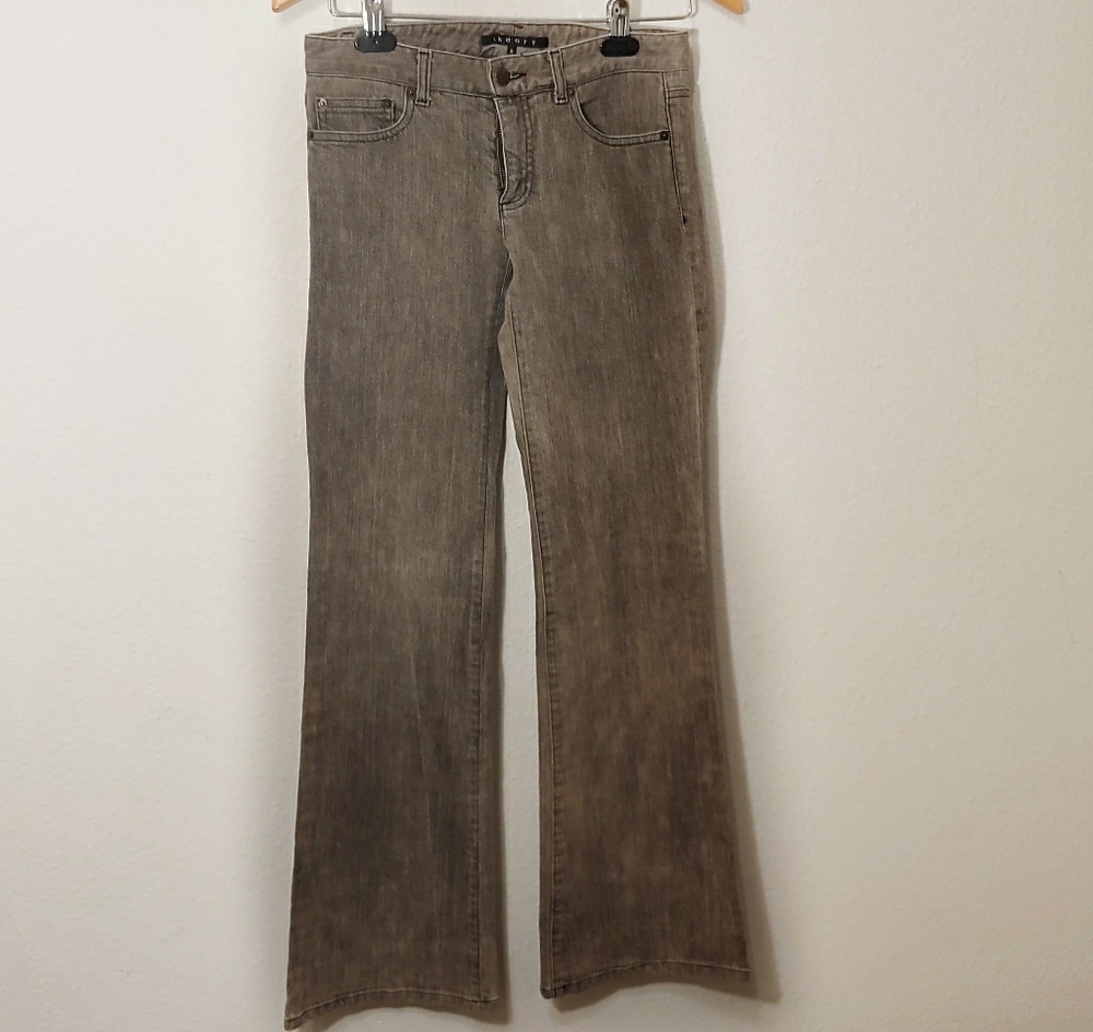 Theory Women's Gray Straight-Leg Jeans Size 0